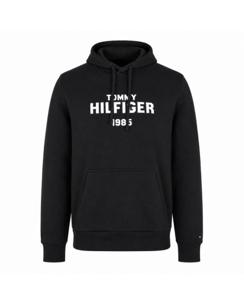 Ανδρικό Φούτερ με Κουκούλα Tommy Hilfiger MW0MW44937 Black Ανδρικό Φούτερ με Κουκούλα Tommy Hilfiger MW0MW44937 Black