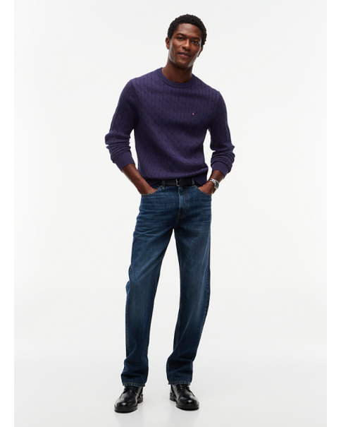 Ανδρικό Cotton Πλεκτό Tommy Hilfiger MW0MW33132 Purple KNITWEAR