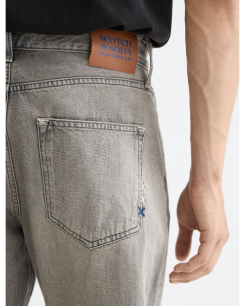 Ανδρικό Jean SCOTCH & SODA Dean 181848 Loose Tapered Fit Grey JEANS Ανδρικό Jean SCOTCH & SODA Dean 181848 Loose Tapered Fit Grey JEANS