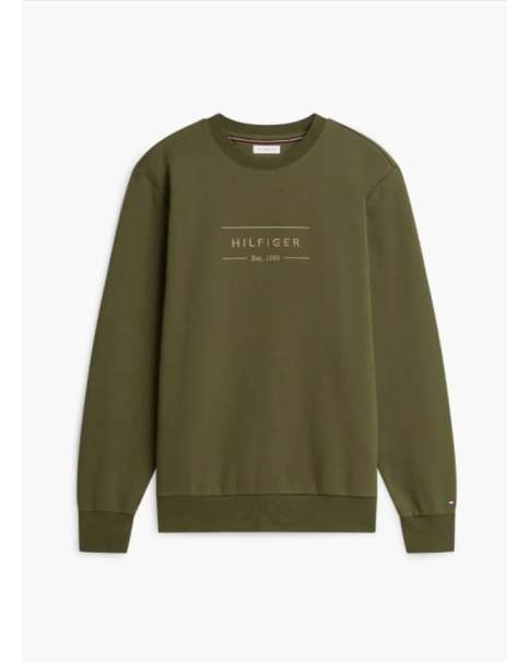 Ανδρικό Φούτερ Με Λογότυπο Και Intechno Πλέξη Tommy Hilfiger MW0MW44939 Green Ανδρικό Φούτερ Με Λογότυπο Και Intechno Πλέξη Tommy Hilfiger MW0MW44939 Green