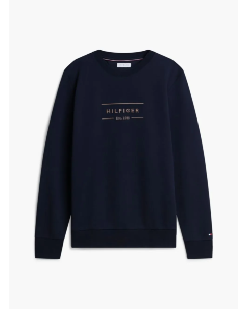 Ανδρικό Φούτερ Με Λογότυπο Και Intechno Πλέξη Tommy Hilfiger MW0MW44939 Navy
