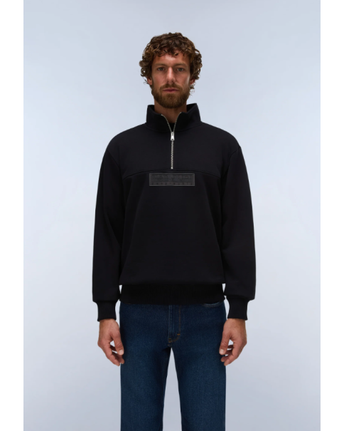 Ανδρικό Φούτερ Half Zip Napapijri Box Logo NP0A8B339411 ΦΟΥΤΕΡ & HOODIES