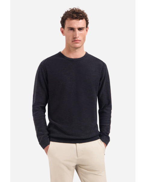Ανδρικό Πλεκτό Πετροπλυμένο No Excess N2102 Black Ανδρικό Πλεκτό Πετροπλυμένο No Excess N2102 Black