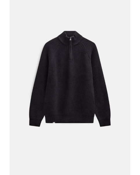 Ανδρικό Βαμβακερό Πουλόβερ Half Zip Anerkjendt Aksune 902026 ΠΛΕΚΤΑ