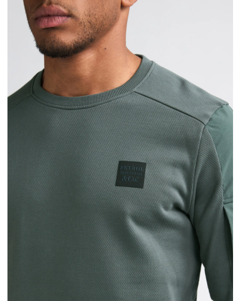 Ανδρική Φούτερ Μπλούζα Petrol M-3060-SWR322 SWEATSHIRTS & HOODIES Ανδρική Φούτερ Μπλούζα Petrol M-3060-SWR322 SWEATSHIRTS & HOODIES
