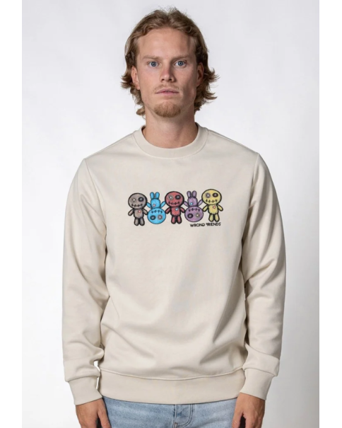 Ανδρικό Φούτερ Crewneck Wrong Friends FRANKLIN WF1355 Ανδρικό Φούτερ Crewneck Wrong Friends FRANKLIN WF1355