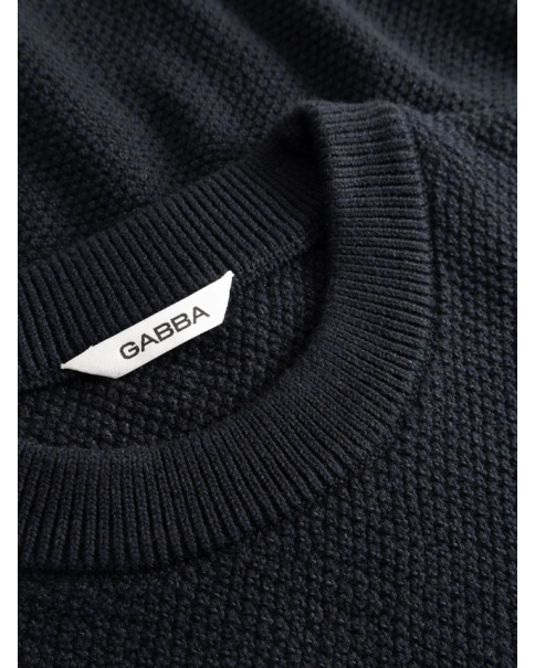Ανδρικό Πλεκτό Gabba 12312 Blue Black ΠΛΕΚΤΑ Ανδρικό Πλεκτό Gabba 12312 Blue Black ΠΛΕΚΤΑ