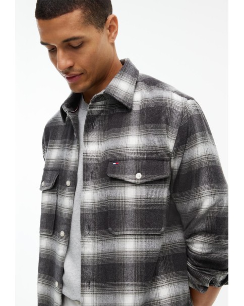 Ανδρικό Πουκάμισο Overshirt Tommy Hilfiger MW0MW44585 Flannel Check Ανδρικό Πουκάμισο Overshirt Tommy Hilfiger MW0MW44585 Flannel Check