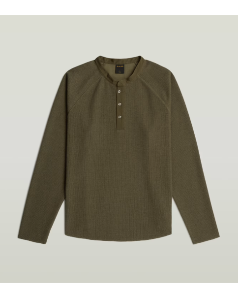 Άνδρική Μπλούζα Heavy Cotton Waffle G-STAR HENLEY D30712 T-SHIRTS LONG SLEEVE Άνδρική Μπλούζα Heavy Cotton Waffle G-STAR HENLEY D30712 T-SHIRTS LONG SLEEVE