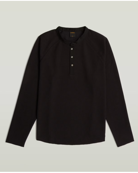 Άνδρική Μπλούζα Heavy Cotton Waffle G-STAR HENLEY D30712 T-SHIRTS LONG SLEEVE Άνδρική Μπλούζα Heavy Cotton Waffle G-STAR HENLEY D30712 T-SHIRTS LONG SLEEVE