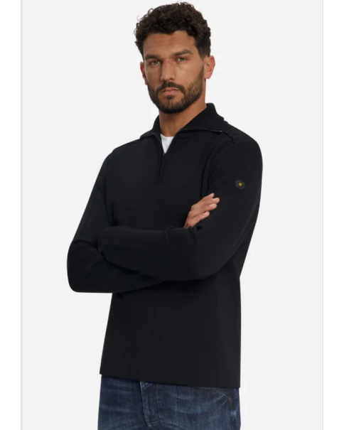 Ανδρικό Πουλόβερ Half Zip No Excess 33210920 Black Ανδρικό Πουλόβερ Half Zip No Excess 33210920 Black