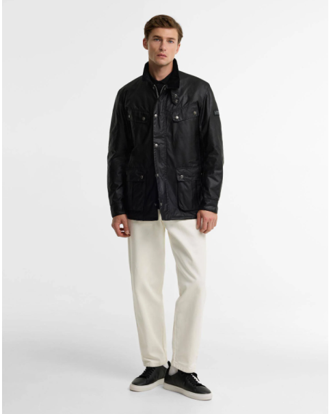 Ανδρικό Μπουφάν Κερωμένο Barbour Wax MWX0337BK91 Black JACKETS Ανδρικό Μπουφάν Κερωμένο Barbour Wax MWX0337BK91 Black JACKETS