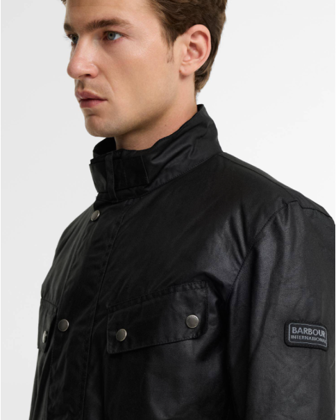 Ανδρικό Μπουφάν Κερωμένο Barbour Wax MWX0337BK91 Black JACKETS Ανδρικό Μπουφάν Κερωμένο Barbour Wax MWX0337BK91 Black JACKETS