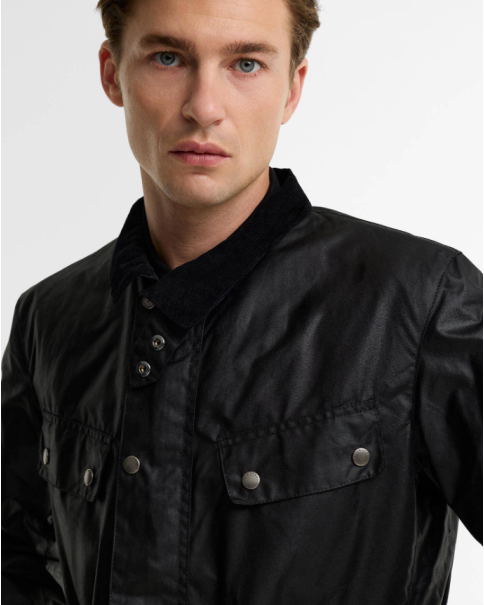 Ανδρικό Μπουφάν Κερωμένο Barbour Wax MWX0337BK91 Black JACKETS Ανδρικό Μπουφάν Κερωμένο Barbour Wax MWX0337BK91 Black JACKETS