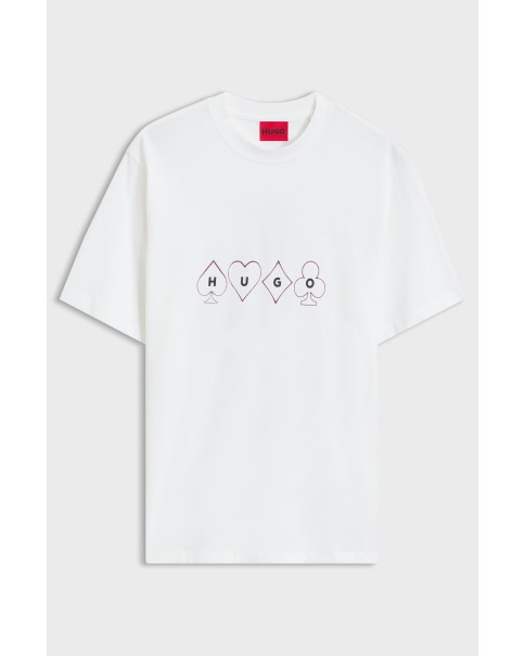 Ανδρικό T-shirt HUGO Doudi 50568720 T-SHIRTS Ανδρικό T-shirt HUGO Doudi 50568720 T-SHIRTS