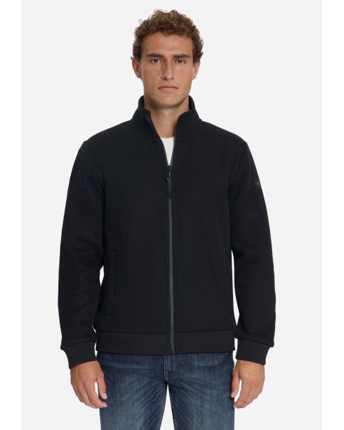 Ανδρικό Ζακέτα Πλεκτή με επένδυση fleece No Excess 33100926 Black Ανδρικό Ζακέτα Πλεκτή με επένδυση fleece No Excess 33100926 Black