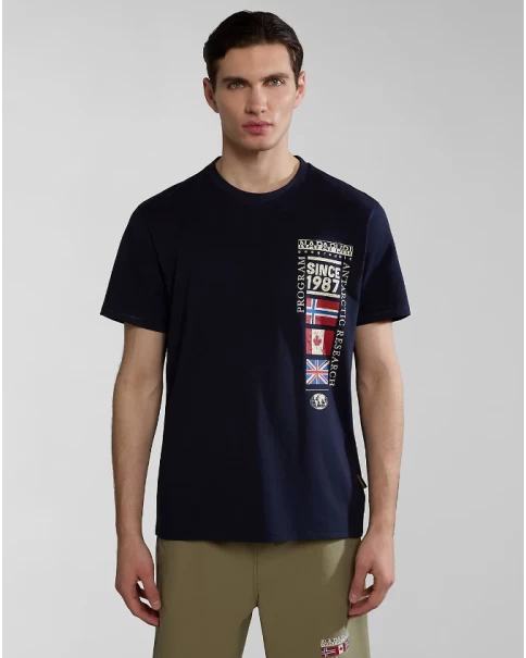 Ανδρικό T-shirt Napapijri S-TURIN 1 NP0A4HQG1761 T-SHIRTS Ανδρικό T-shirt Napapijri S-TURIN 1 NP0A4HQG1761 T-SHIRTS