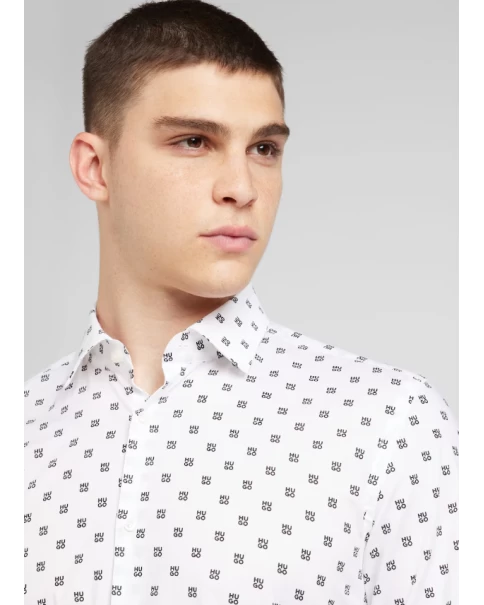 Ανδρικό Πουκάμισο HUGO Kenno 50527863 LONG SLEEVE SHIRTS Ανδρικό Πουκάμισο HUGO Kenno 50527863 LONG SLEEVE SHIRTS
