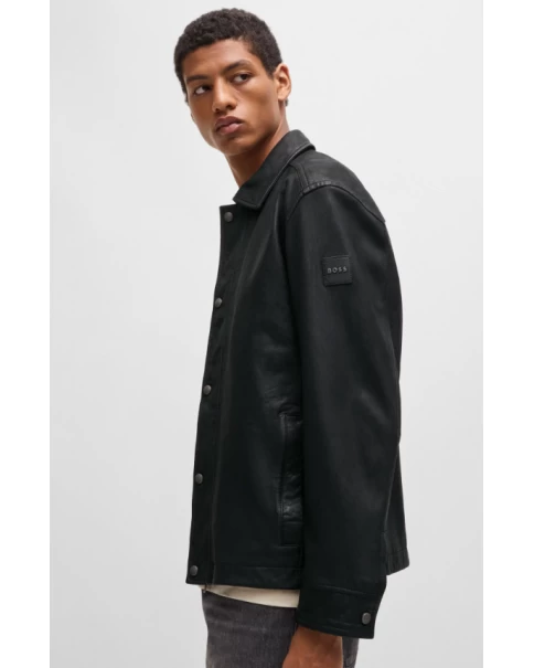 Ανδρικό Δερμάτινο Jacket Boss Jericho 50522241 ΔΕΡΜΑΤΙΝΑ JACKET