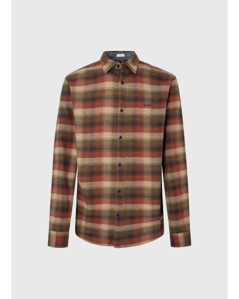Men's Shirt Flannel Pepe Jeans PM307638 LONG SLEEVE SHIRTS Men's Shirt Flannel Pepe Jeans PM307638 LONG SLEEVE SHIRTS