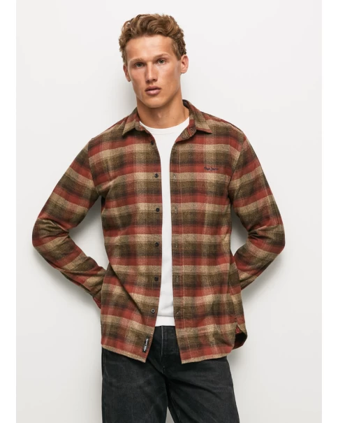 Ανδρικό Πουκάμισο Φανέλα Pepe Jeans PM307638 Ανδρικό Πουκάμισο Φανέλα Pepe Jeans PM307638