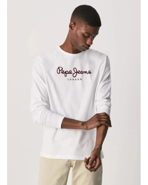 Μπλούζα με Μακρύ Μανίκι Pepe Jeans Eggo Long PM501321 08209 Μπλούζα με Μακρύ Μανίκι Pepe Jeans Eggo Long PM501321 08209