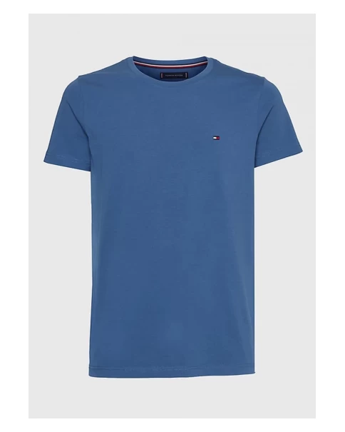 Ανδρικό Μονόχρωμο T-shirt Tommy Hilfiger MW0MW10800 T-SHIRTS Ανδρικό Μονόχρωμο T-shirt Tommy Hilfiger MW0MW10800 T-SHIRTS
