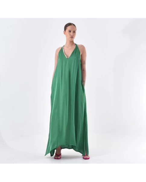 Φόρεμα Maxi Σατέν patere e pathos P2313924 Φόρεμα Maxi Σατέν patere e pathos P2313924