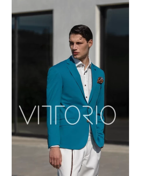 Ανδρικό Σακάκι Πετρόλ Vittorio 900-23-SUNSET