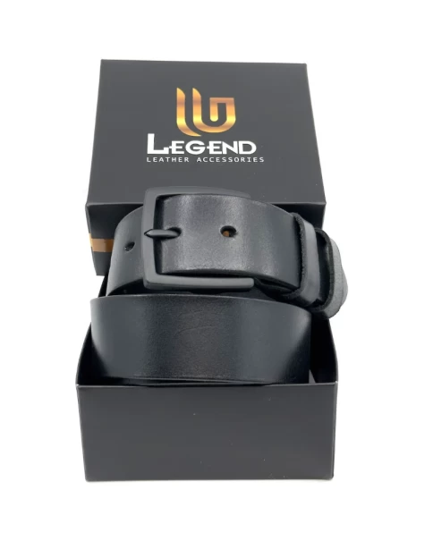 Ανδρική Δερμάτινη Ζώνη Legend L-212 BLACK Ανδρική Δερμάτινη Ζώνη Legend L-212 BLACK