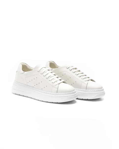 Ανδρικά Δερμάτινα Παπούτσια Fenomilano 3099 WHITE Ανδρικά Δερμάτινα Παπούτσια Fenomilano 3099 WHITE