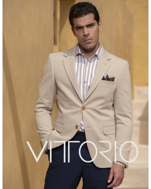Ανδρικό Σακάκι Beige Vittorio 900-24-SUNSET