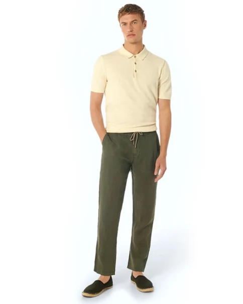 Ανδρικό LINEN Παντελόνι No Excess 237140311 TROUSERS