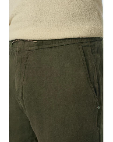 Ανδρικό LINEN Παντελόνι No Excess 237140311 TROUSERS