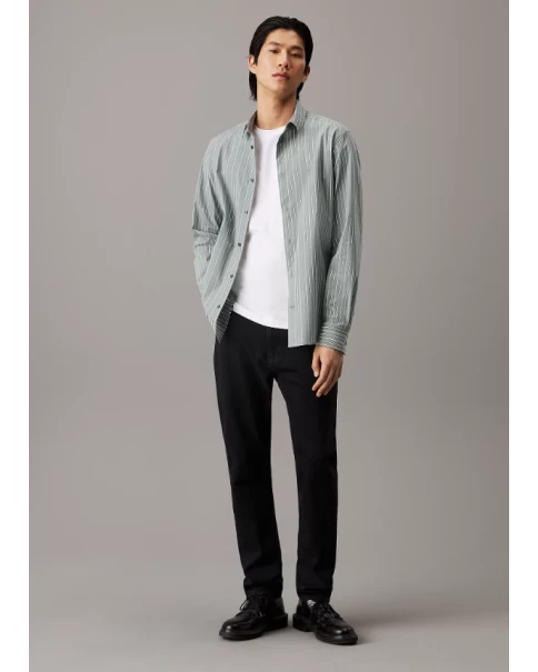Ανδρικό Πουκάμισο Calvin Klein K10K113610 Poplin Stripe ΠΟΥΚΑΜΙΣΑ ΜΑΚΡΥ ΜΑΝΙΚΙ Ανδρικό Πουκάμισο Calvin Klein K10K113610 Poplin Stripe ΠΟΥΚΑΜΙΣΑ ΜΑΚΡΥ ΜΑΝΙΚΙ