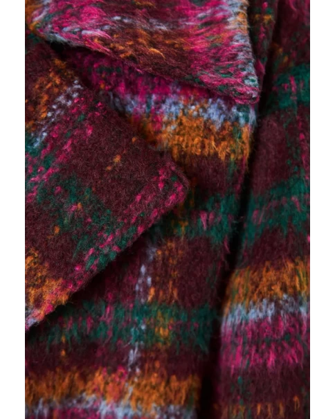 Γυναικείο wool blend καρό παλτό Funky Buddha FBL010-120-01 ΠΑΛΤΟ & ΣΑΚΑΚΙΑ Γυναικείο wool blend καρό παλτό Funky Buddha FBL010-120-01 ΠΑΛΤΟ & ΣΑΚΑΚΙΑ