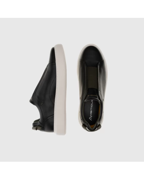 Ανδρικά Δερμάτινα Slip-On Παπούτσια AMBITIOUS 10441B-4848AM CASUAL-SNEAKERS Ανδρικά Δερμάτινα Slip-On Παπούτσια AMBITIOUS 10441B-4848AM CASUAL-SNEAKERS