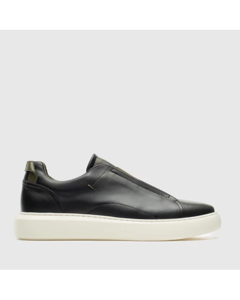 Ανδρικά Δερμάτινα Slip-On Παπούτσια AMBITIOUS 10441B-4848AM