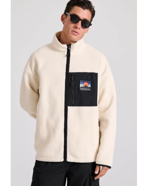 Ανδρική Ζακέτα Fleece Funky Buddha FBM010-056-06 Ανδρική Ζακέτα Fleece Funky Buddha FBM010-056-06