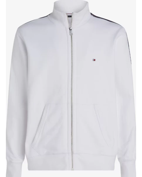 Ανδρική Φούτερ Ζακέτα Tommy Hilfiger MW0MW37468 White Ανδρική Φούτερ Ζακέτα Tommy Hilfiger MW0MW37468 White