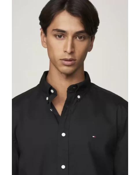 Ανδρικό Πουκάμισο Tommy Hilfiger MW0MW39988 Poplin LONG SLEEVE SHIRTS Ανδρικό Πουκάμισο Tommy Hilfiger MW0MW39988 Poplin LONG SLEEVE SHIRTS