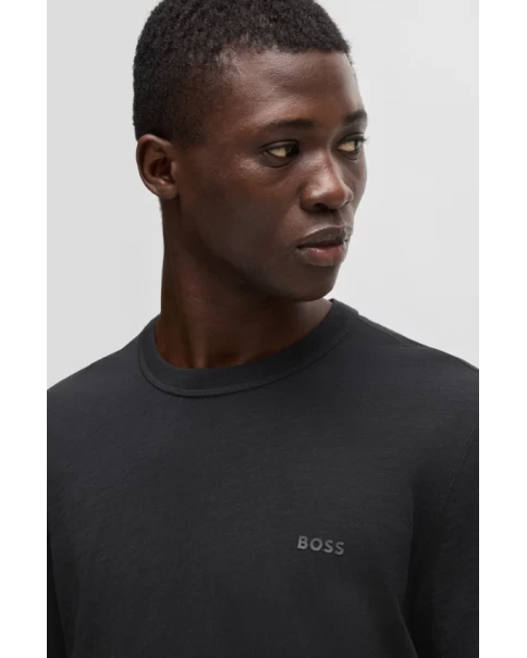 Ανδρικό Μονόχρωμο T-shirt BOSS Tegood 50508243 Black