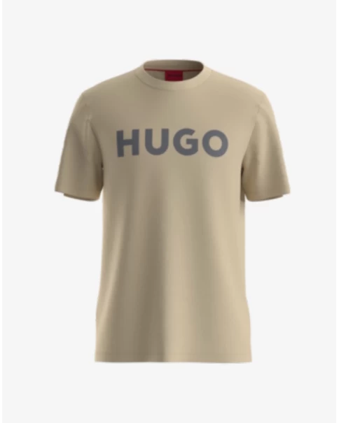 Ανδρικό T-shirt HUGO Dulivio 50467556 285 BEI/GREY