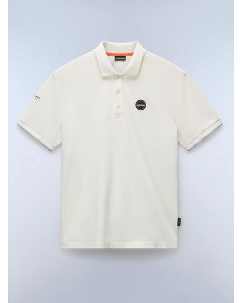 Ανδρική Μπλούζα Πόλο Μακό Napapijri Badge NP0A4IDA206 Soft Touch Ανδρική Μπλούζα Πόλο Μακό Napapijri Badge NP0A4IDA206 Soft Touch