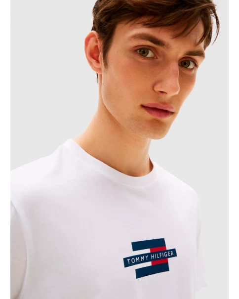 Ανδρική Μπλούζα Tommy Hilfiger MW0MW38636 White