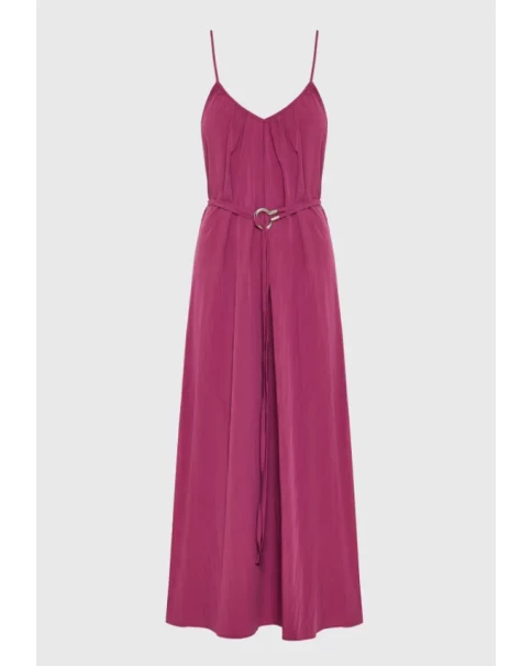 Φόρεμα Maxi Funky Buddha FBL011-120-13 Sangria