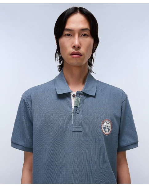 Ανδρική Μπλούζα Πόλο Napapijri CLANIS NP0A4ID3G1Y1 Stormy POLO T-SHIRTS Ανδρική Μπλούζα Πόλο Napapijri CLANIS NP0A4ID3G1Y1 Stormy POLO T-SHIRTS