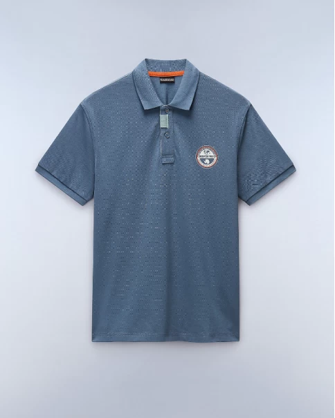 Ανδρική Μπλούζα Πόλο Napapijri CLANIS NP0A4ID3G1Y1 Stormy