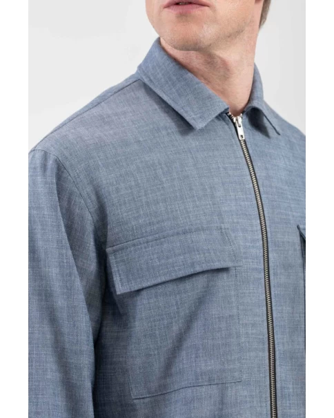 Ανδρικό Overshirt με zip Vittorio 300-25-Andora Denim ΣΑΚΑΚΙΑ & ΓΙΛΕΚΑ Ανδρικό Overshirt με zip Vittorio 300-25-Andora Denim ΣΑΚΑΚΙΑ & ΓΙΛΕΚΑ