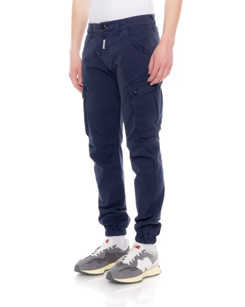 Ανδρικό Cargo Παντελόνι Cover New Army Blue T0190-30 CARGO